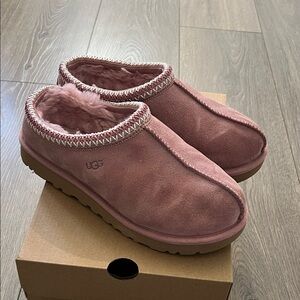 UGG Pink Suede Slippers